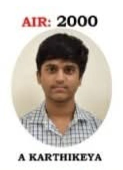 Karthikeya, pictured in the KVPY SA result graphic